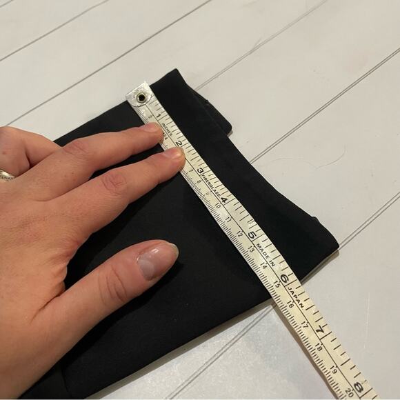 J Crew 365 Black Chiffon Satin Pleated‎ Blouse Top Women’s Size Medium - Picture 7 of 7